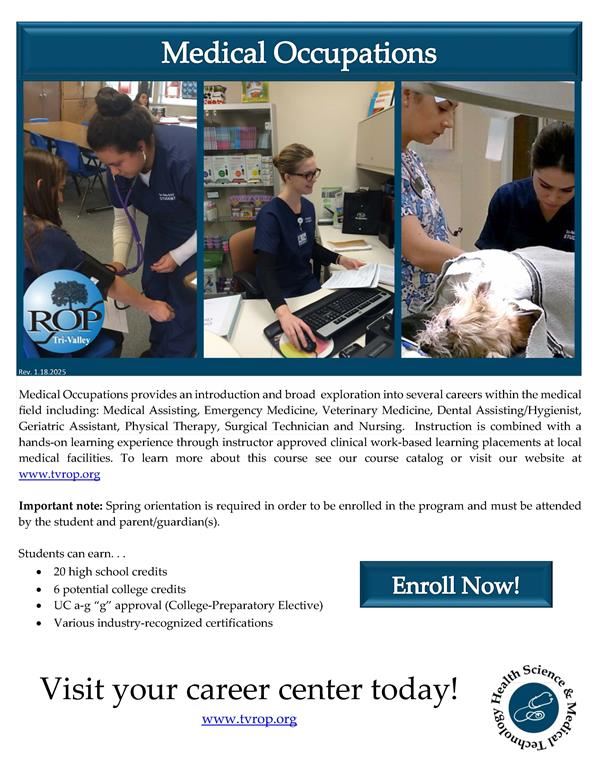  Click link for course information flyer